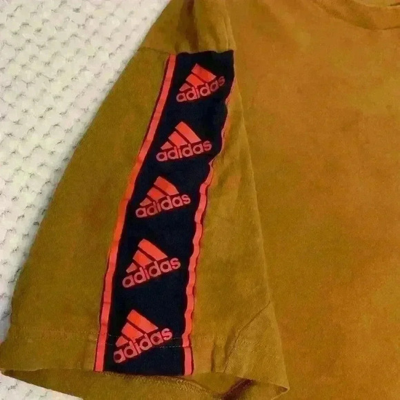 Adidas tan tie dye shirt sz 2xl casual 90s y2k unique colorful comfy *washwear - Picture 4 of 7